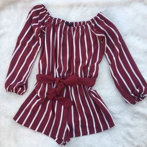 Off the shoulder romper